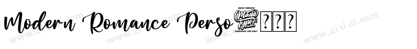 Modern Romance Perso字体转换